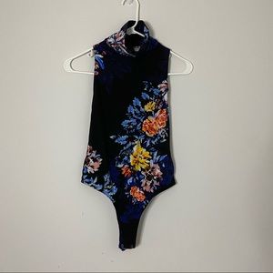 Pixie Mock Neck Thong Bodysuit